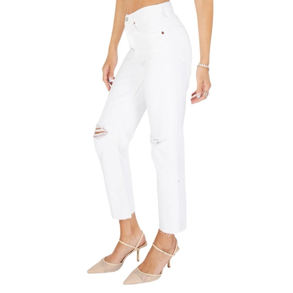 RE/DONE 70s Stove Pipe Jeans distressed white